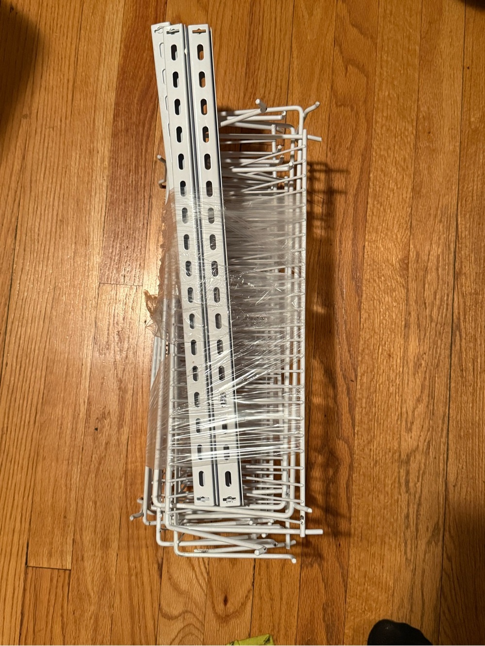 White Metal Wall-Mount Wire Shelf Kit - Home Storage & Organization